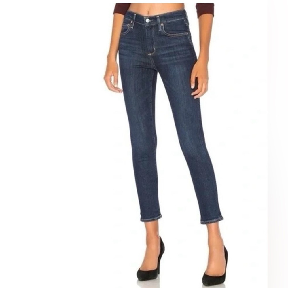 Agolde Sophie cropped Indigo Skinny Jeans